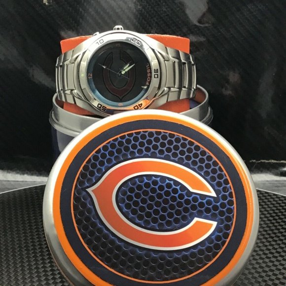 Chicago Bears NFL Stainless-Steel Kaleido Watch by Fossil NEW (RARE) - Picture 3 of 11